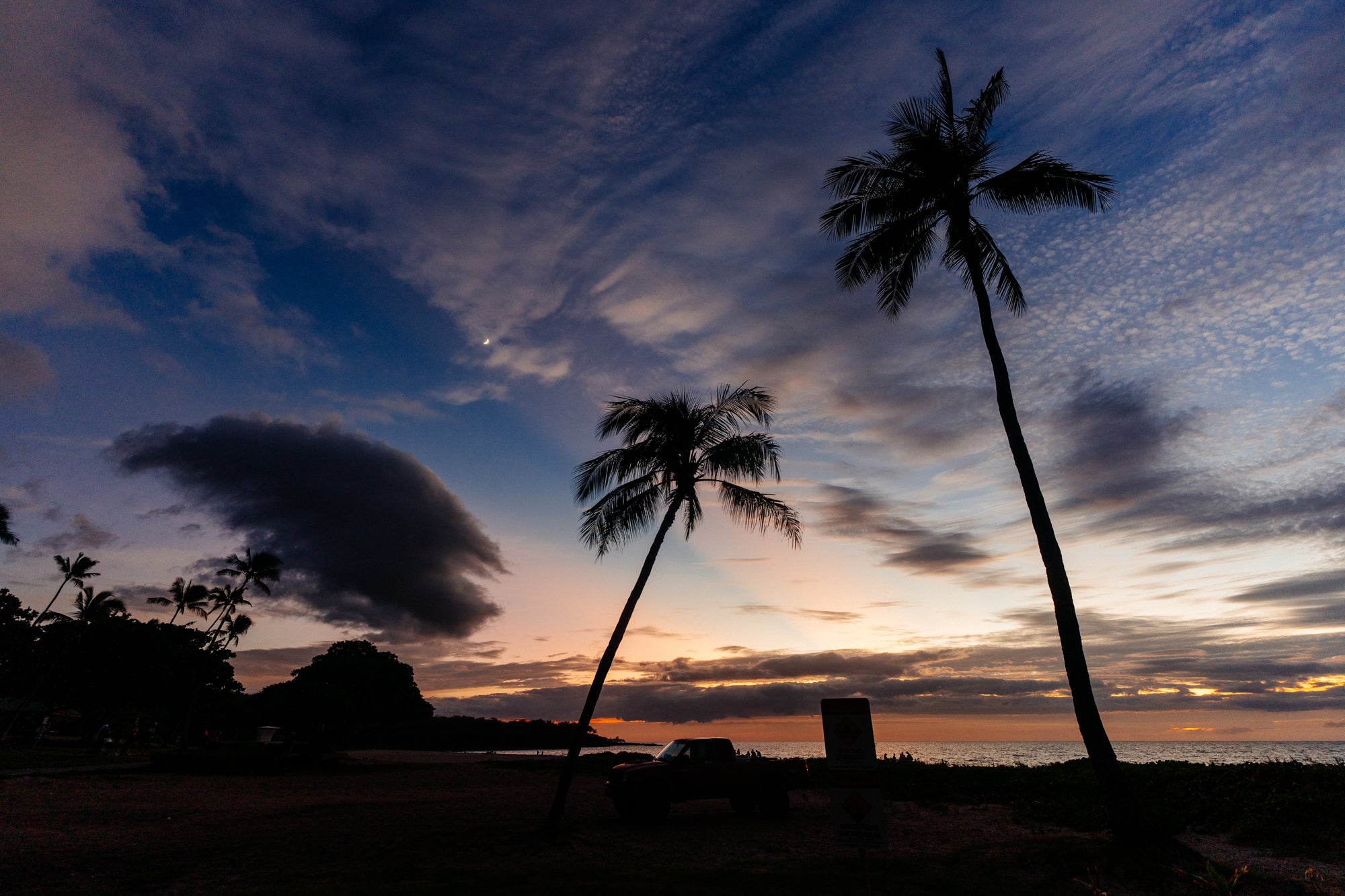 Island Dusk / Hapuna Beach, Big Island, Hawaii