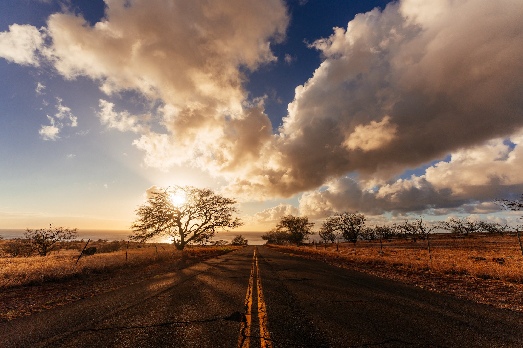 Down the Road of Aina- Hawi Sunset / Big Island, Hawaii