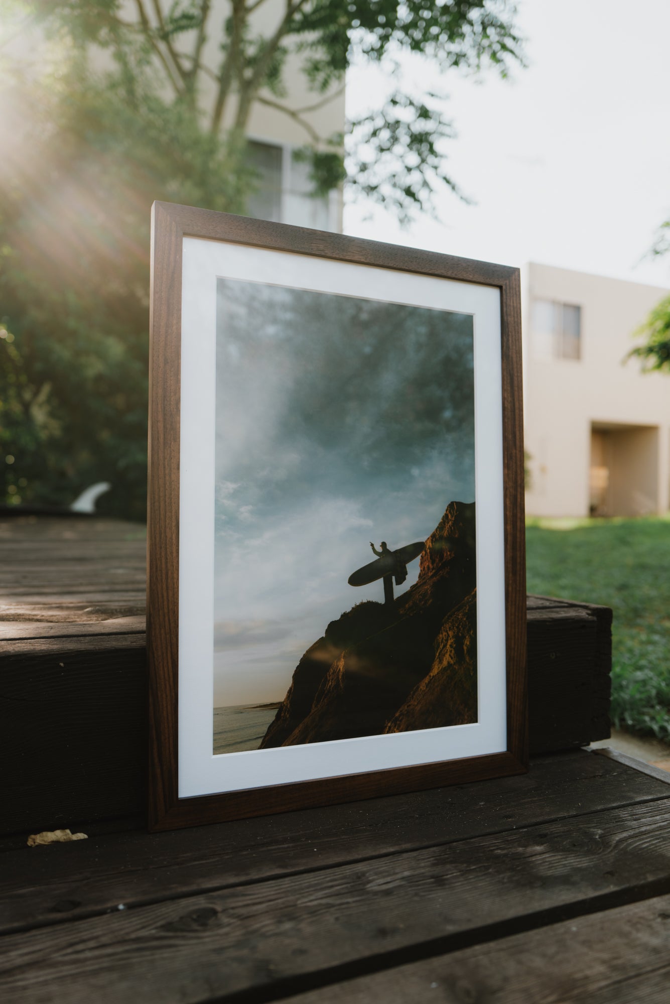 Laguna Sunset Blur - A3プリント + チークウッドフレーム フォト